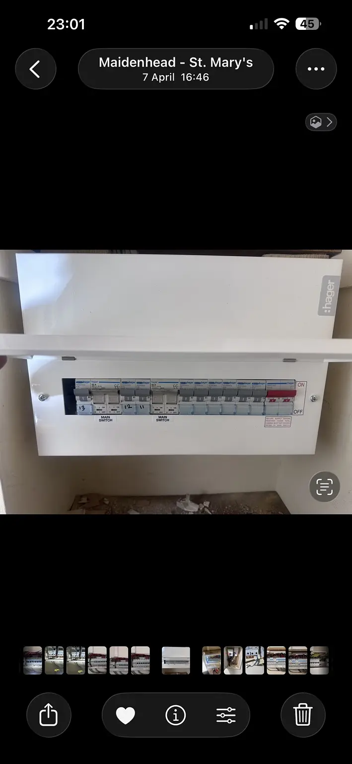 Electrical installation work by ATD serving Berkshire